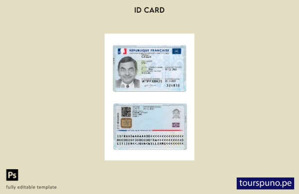 listo para imprimir la plantilla de versión actual de la tarjeta de identificaci